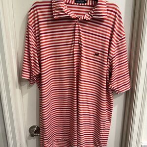 Southern Marsh Red and White Polo Shirt Classic Stripes